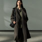 100% wool long scarf coat | 2 color