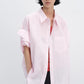 100% cotton chic shirt with rolled-up sleeves | 4 color