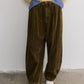 100% cotton corduroy banana pants | 3 color