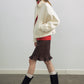 Cotton stand collar cropped jacket | 3 color