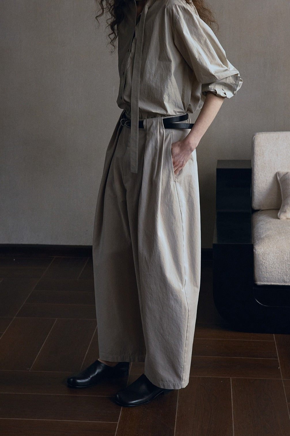 Pantalón plisado de algodón | 4 colores