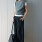 Alpaca blend minimalist cropped vest | 4 color
