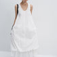 Cotton blend layered effect cloud-like dress | 3 color