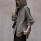 100% cotton bubble-textured fabric hooded shirt | 3 color