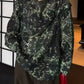 Lyocell blend romantic leaf print shirt | 2 color