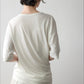 Cotton blend soft irregular hem T-shirt | 4 color