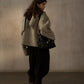Wool-silk-angora double-faced jacket scarf collar | 4 color