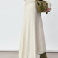 Wool blend soft elegant fishtail hem skirt