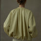 Romantic pleated soft PU jacket | 3 color