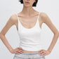 Cotton blend backless tank top | 3 color