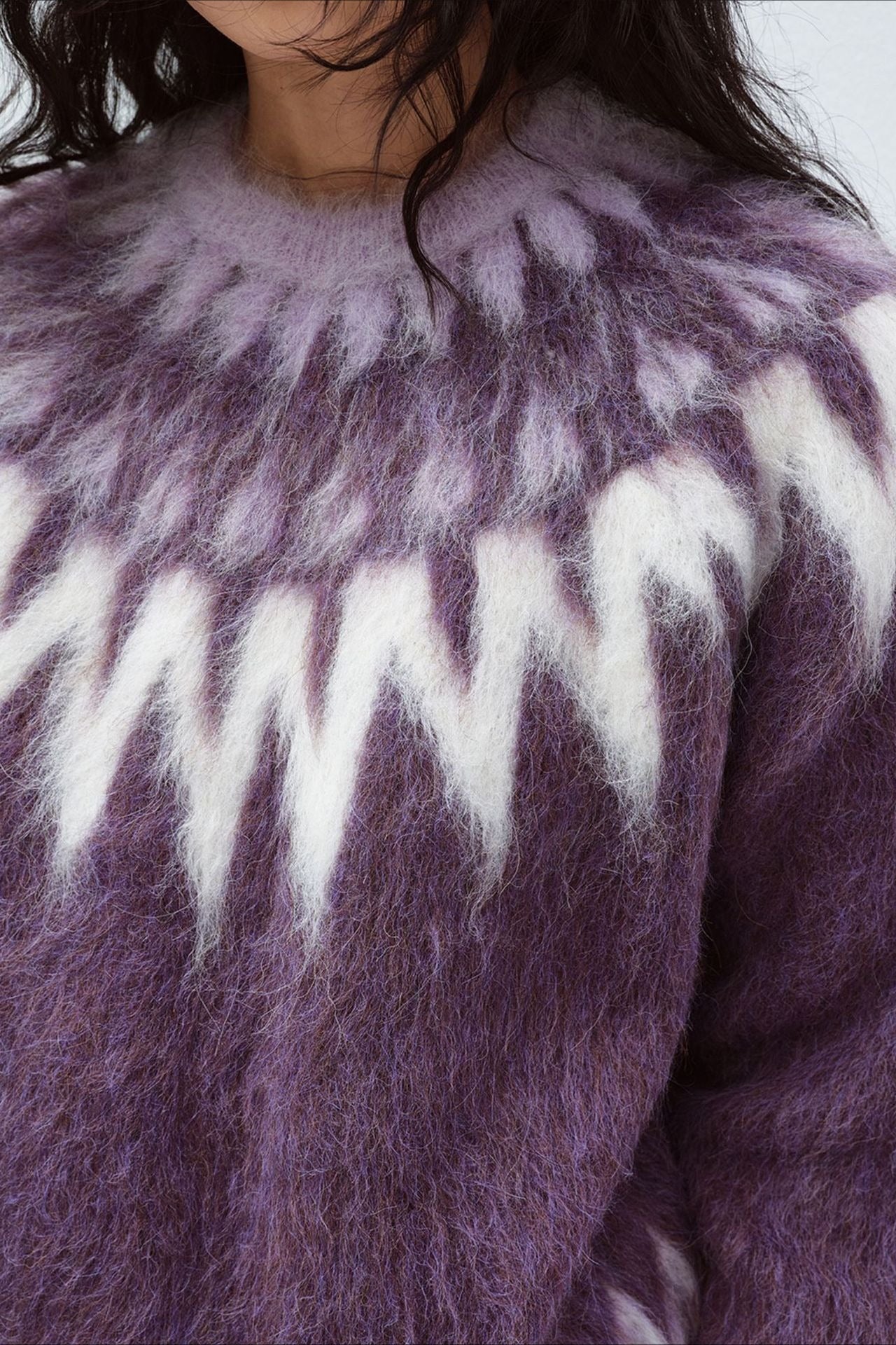 Alpaca wool blend vintage pullover sweater | 3 color