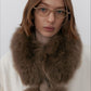 Fox fur fluffy soft touch scarf | 3 color