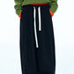 Relaxed fit banana shape cropped casual pants | 4 color