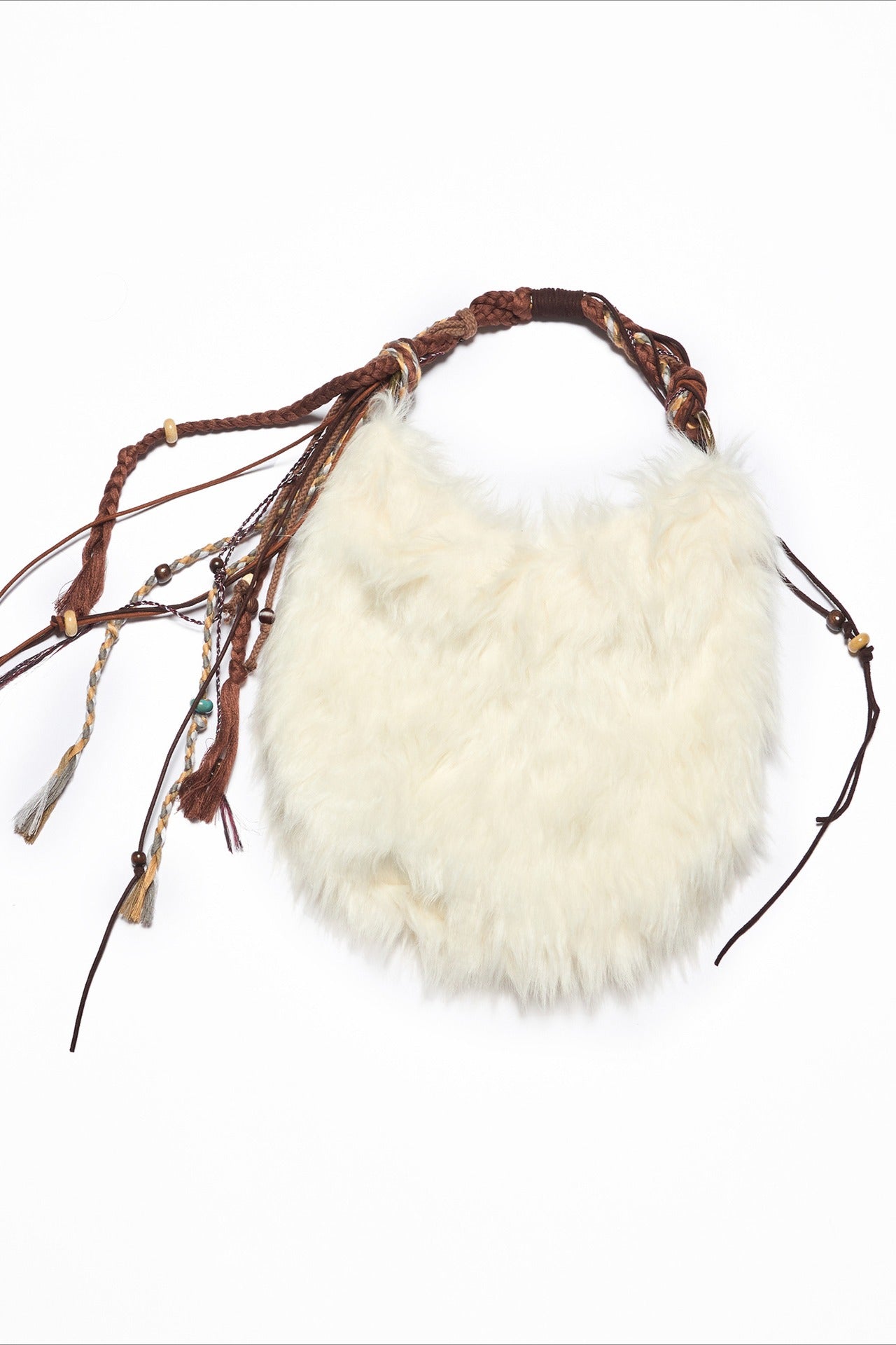 Faux fur wanderlust vibe small bag