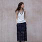 Cotton blend elastic color contrast tank top | 3 color