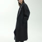 Wool blend silk double-sided fabric overcoat | 2 color