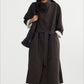 Minimalist style drape trench coat | 2 color