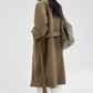 Relaxed fit stand collar silhouette trench coat