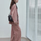100% cotton straight wide-leg jeans | 2 color