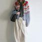 Wool and mohair cozy stripped sweater cardigan | 3 color