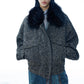 Wool blend fulling tweed jacket | 2 color