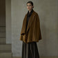 Wool riched loose fit drape collar jacket | 3 color
