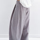 Viscose blend cool feel banana-shape loose pants | 4 color
