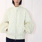 Cotton retro-style  floral puffer jacket | 2 color