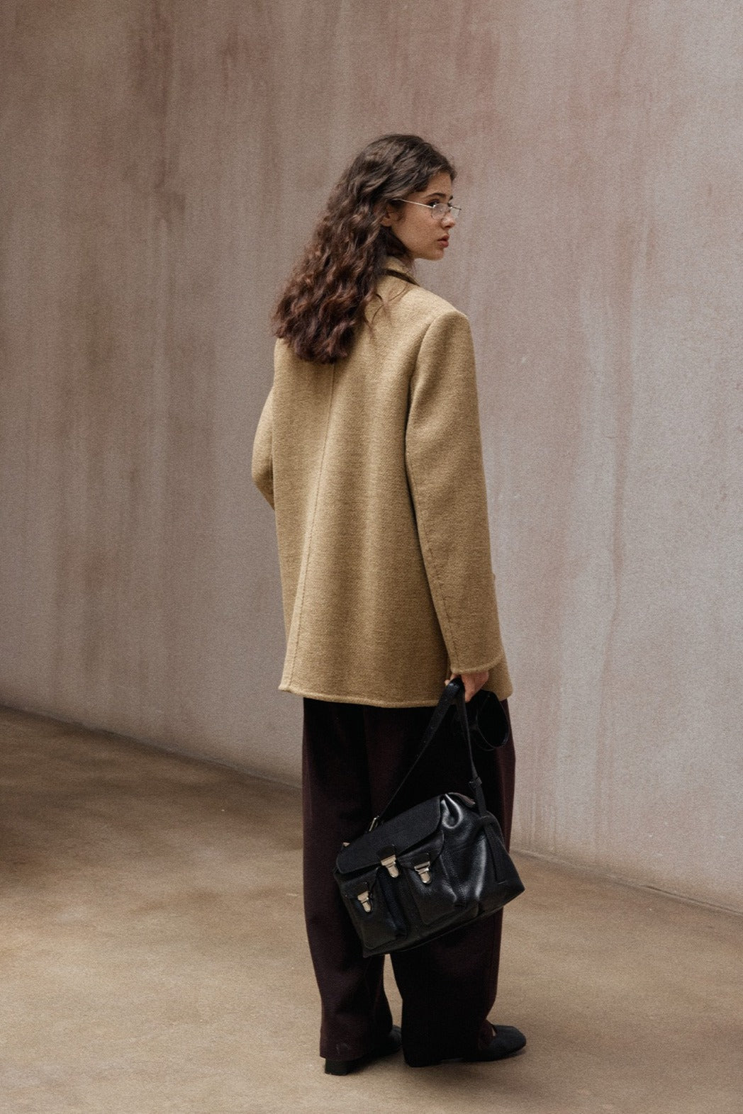 100% wool structured minimalist design jacket | 2 color