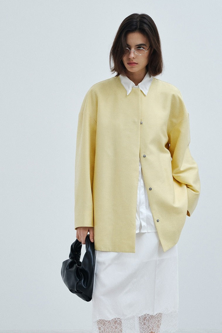 Minimalist structured jacket | 2 color