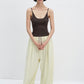 Cotton blend backless tank top | 3 color