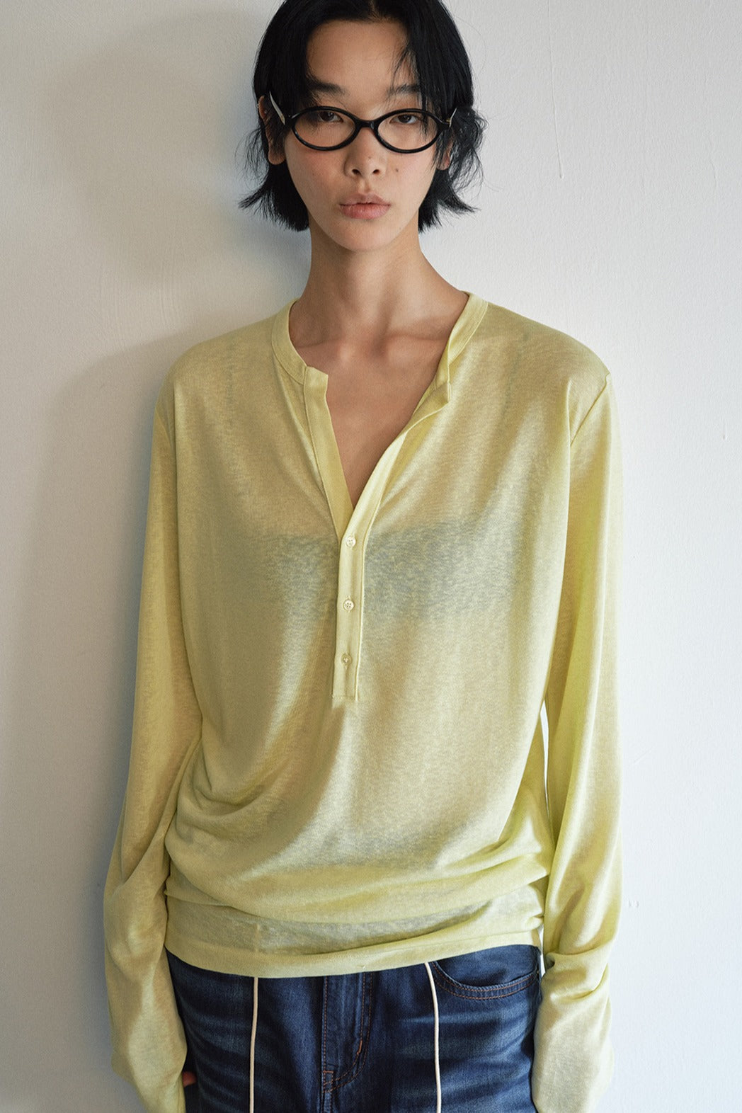 Camiseta holgada ligera de mezcla de lyocell