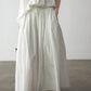 [Wandering organ] Viscose blend textured peplum waist skirt | 4 color