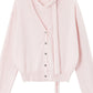 100% wool loose fit V-neck cardigan with a tie | 8 color