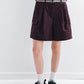 Cotton blend pockets shorts with a belt | 3 color