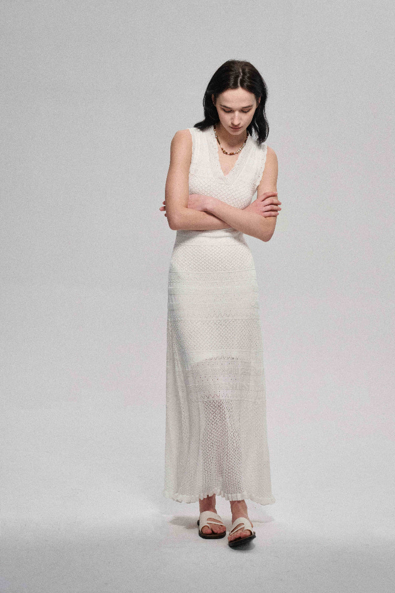 Vestido de punto 100 % lyocell con aire playero | 2 colores