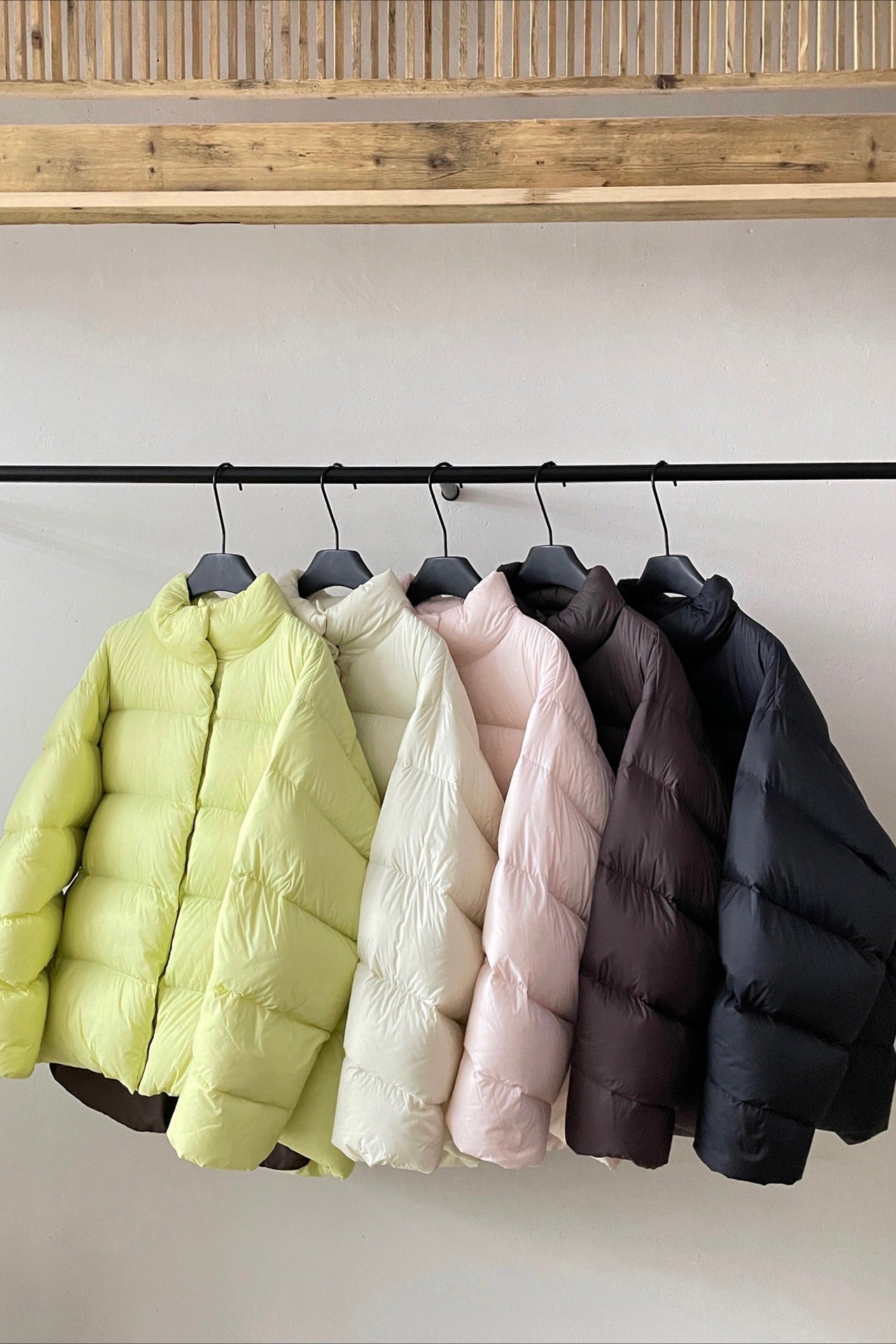 Lightweight high-neck oversized down jacket | 5 color