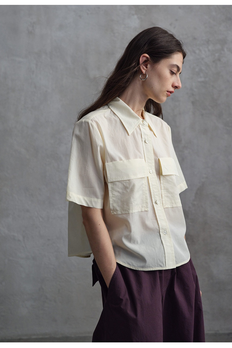 Viscose-cotton blend shirt | 4 color