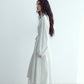 Relaxed stand collar waisted shirt dress coat | 3 color