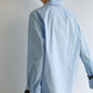 Cotton large lapel collar loose-fit shirt | 2 color