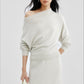 Soft and cozy off-shoulder sweater | 2 color