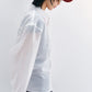 Cotton blend lightweight semi-sheer adjustable shirt | 2 color