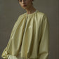 Romantic pleated soft PU jacket | 3 color