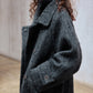 Wool blend single-faced fabric ultra-loose fit overcoat | 4 color