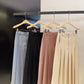 High waist wool blended pleated long skirt | 3 colors