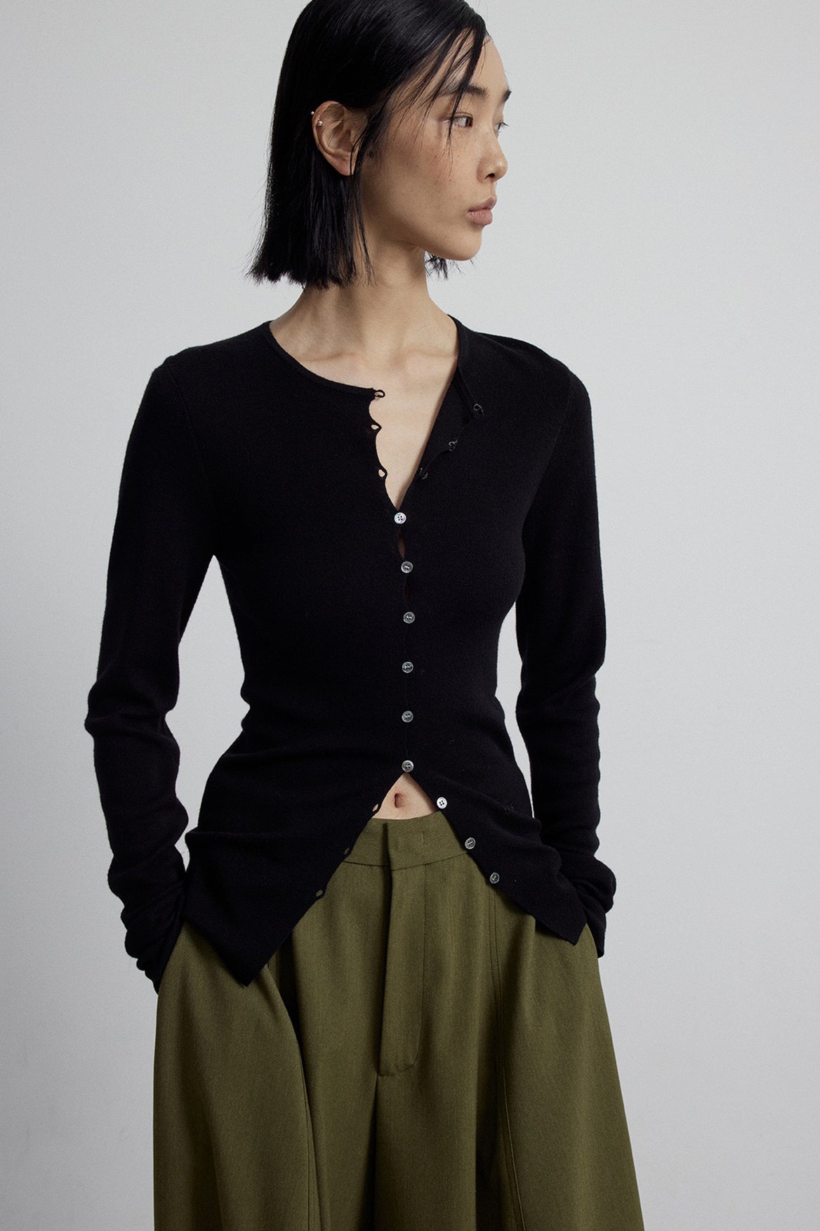 Tricot fin contenant de la laine | 6 couleurs