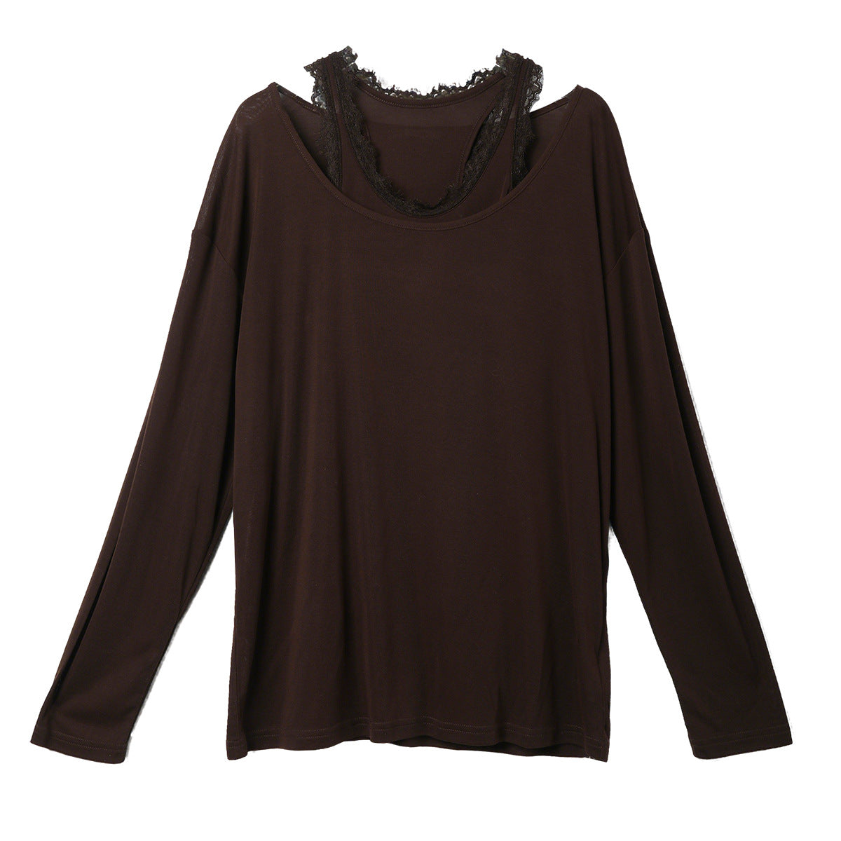 High elastic modal blend relaxed fit sling and t-shirt set | 3 color