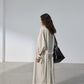 Viscose blend soft trench coat | 3 color