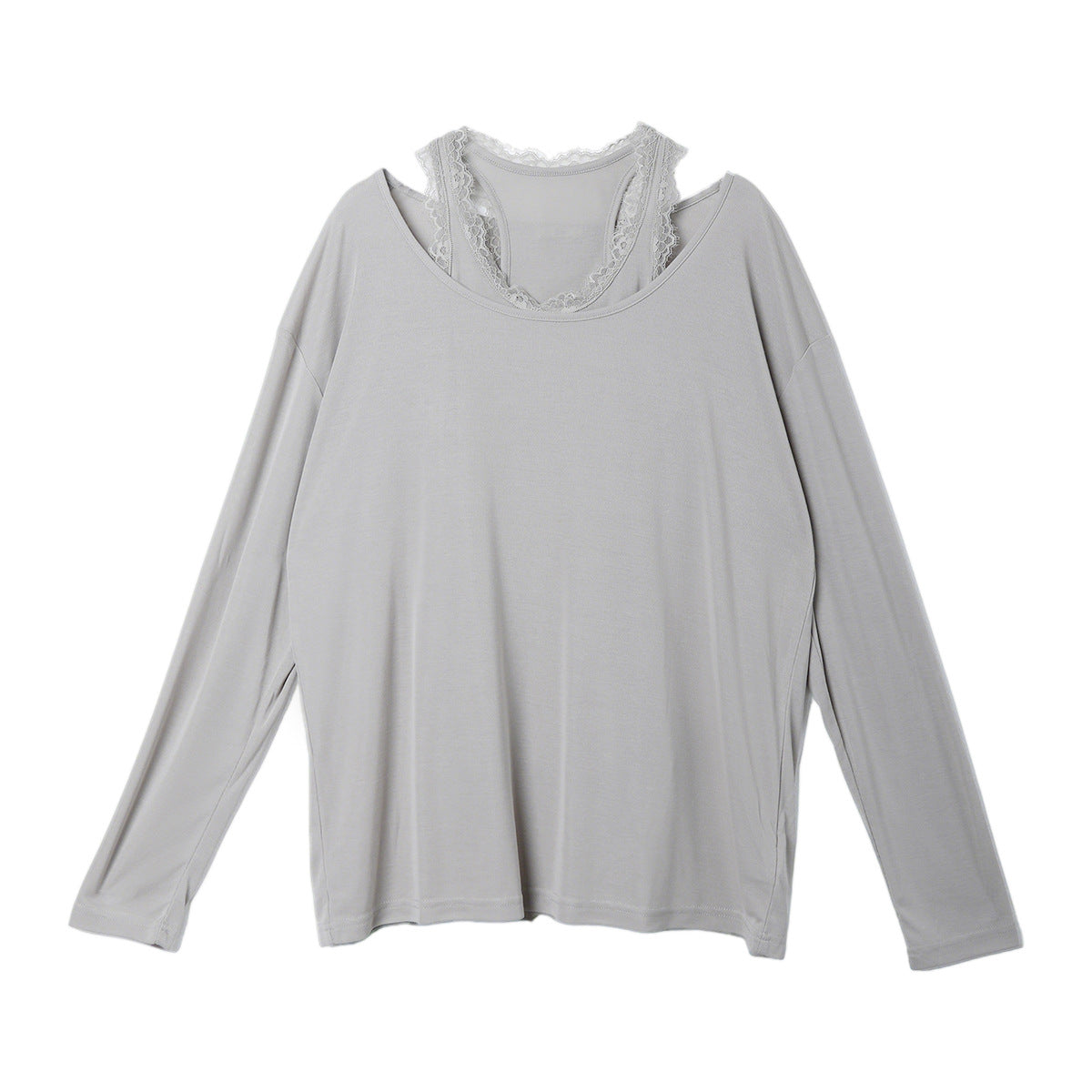 High elastic modal blend relaxed fit sling and t-shirt set | 3 color