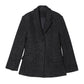 Wool blend tailored waist silhouetted blazer jacket | 2 color